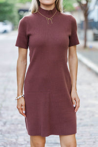 Nestled In Love Brown Sweater Dress