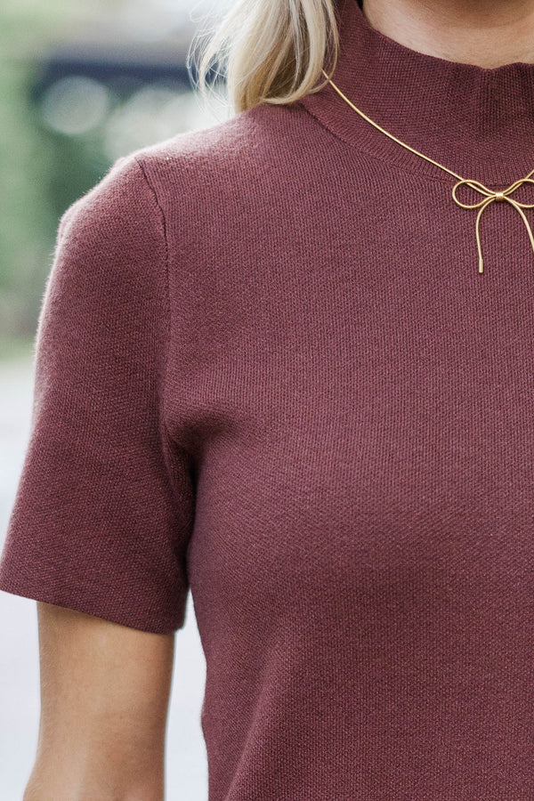 Nestled In Love Brown Sweater Dress