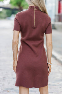 Nestled In Love Brown Sweater Dress