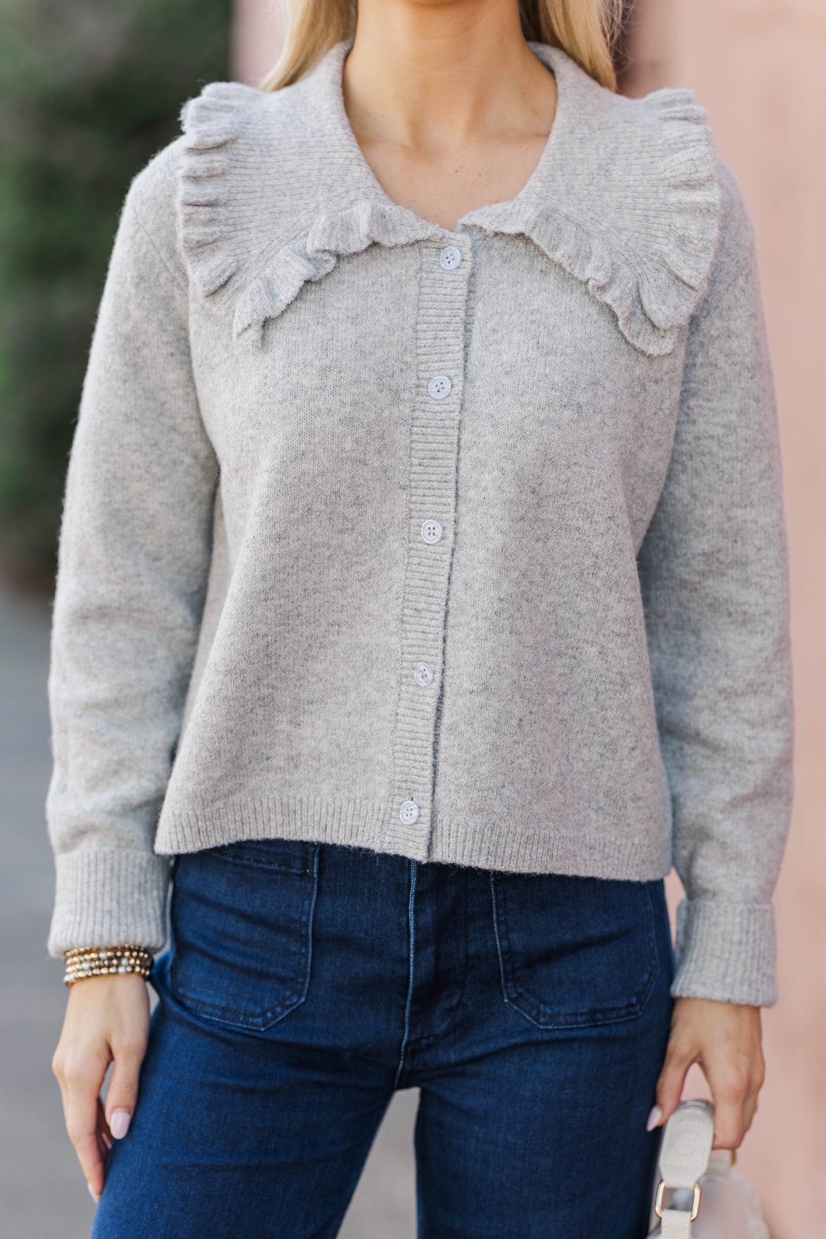 MY___　マイ　CARDIGAN WITH COLLAR Maje Cardigan with Jewellery Collar | Saks Fifth Avenue