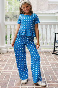 Girls: Playdate Pretty Navy Bow Print Set
