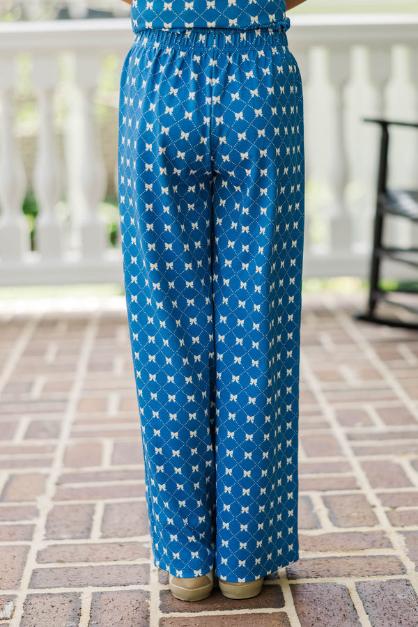 Girls: Playdate Pretty Navy Bow Print Set