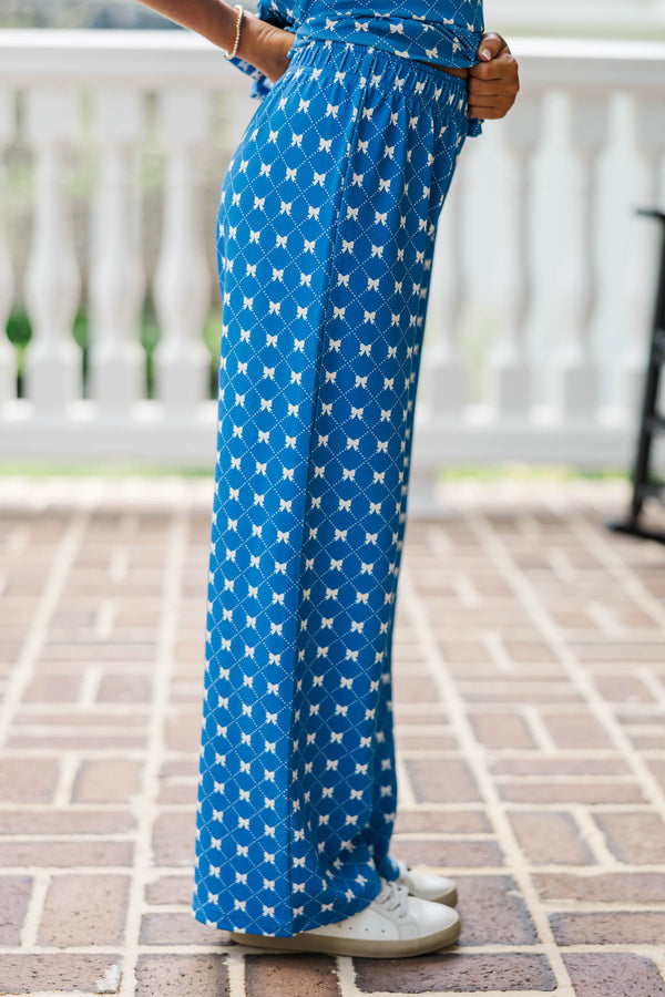 Girls: Playdate Pretty Navy Bow Print Set