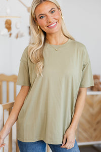 NURSING COLLECTION: Quiet Comfort Olive Tee