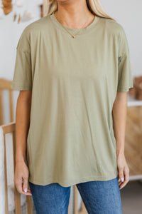 NURSING COLLECTION: Quiet Comfort Olive Tee