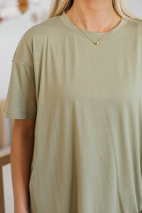 NURSING COLLECTION: Quiet Comfort Olive Tee