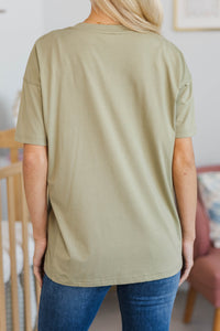 NURSING COLLECTION: Quiet Comfort Olive Tee