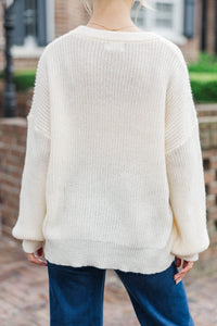 Hey Pumpkin Oatmeal White Script Sweater