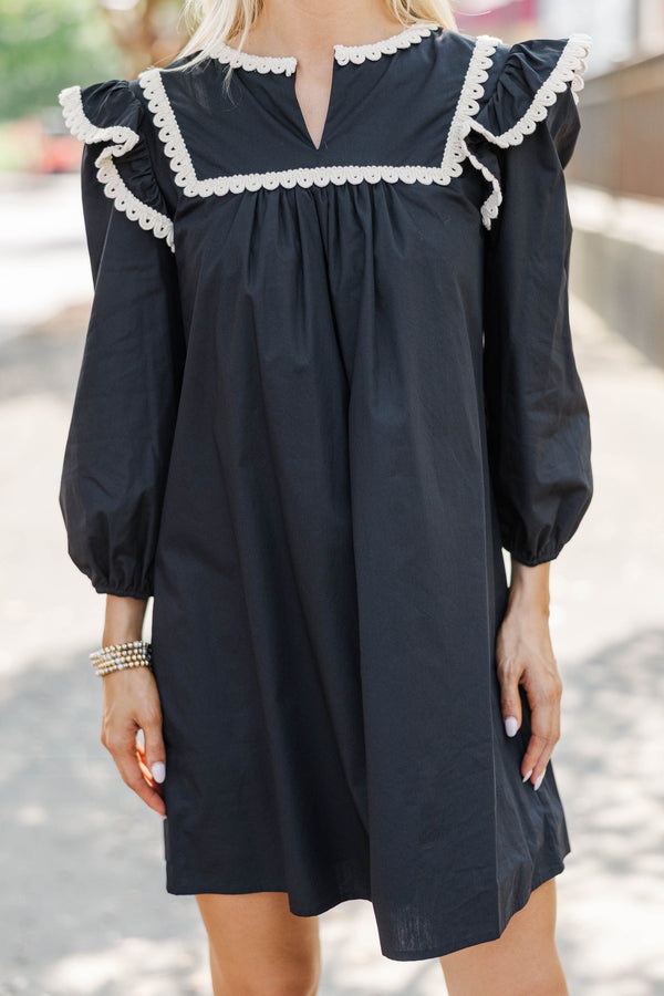 Work It Out Black Dress