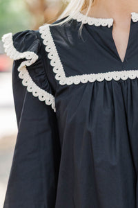 Work It Out Black Dress