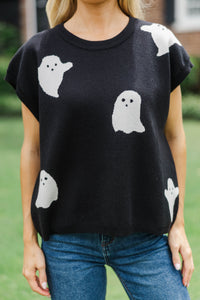 All For You Black Ghost Sweater
