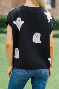 All For You Black Ghost Sweater