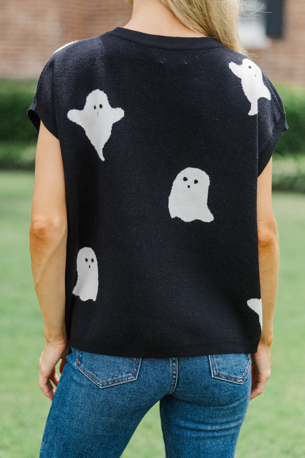 All For You Black Ghost Sweater