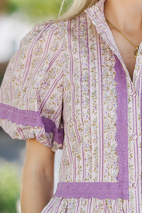 Let's Go Together Plum Floral Blouse