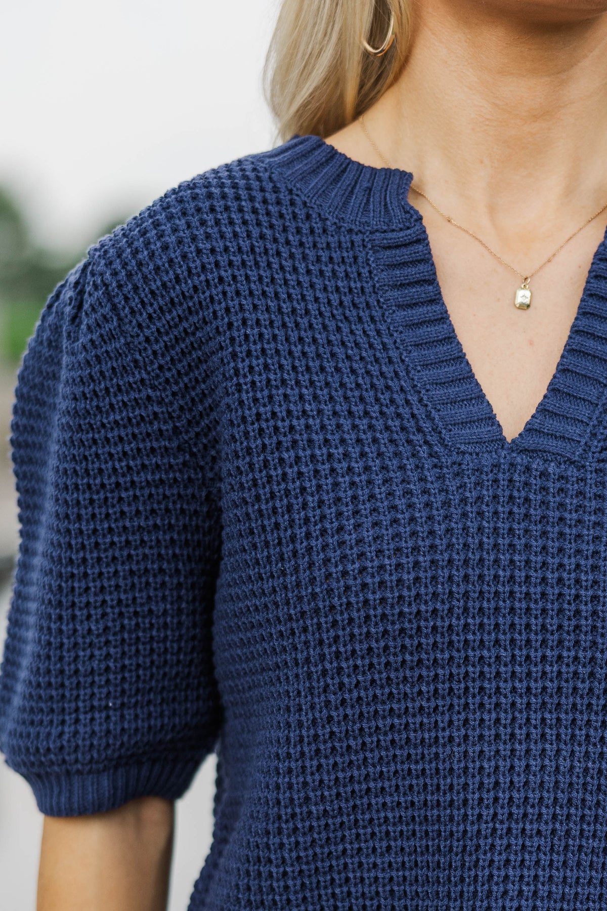 Best Of You Navy Short Sleeve Sweater – Shop the Mint