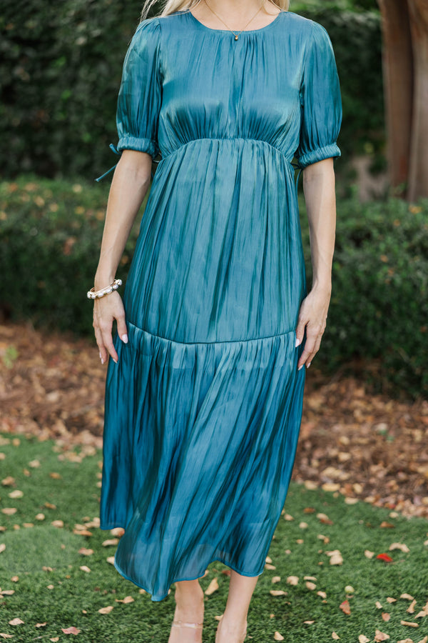Special To Me Teal Maxi Dress