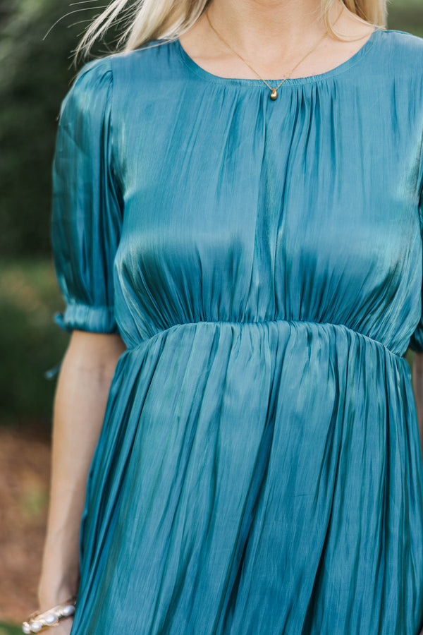 Special To Me Teal Maxi Dress