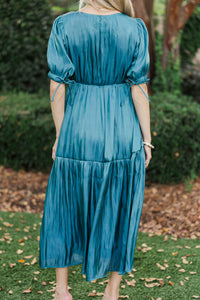 Special To Me Teal Maxi Dress