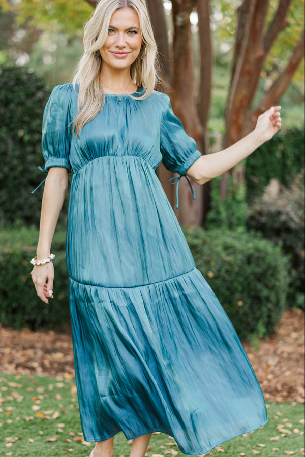 Special To Me Teal Maxi Dress