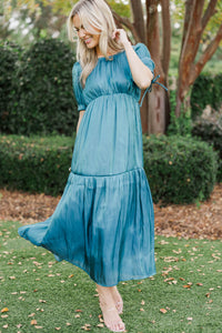Special To Me Teal Maxi Dress