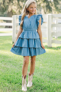Girls: Find Yourself Light Blue Dress