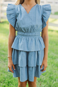 Girls: Find Yourself Light Blue Dress