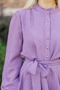 Do My Best Plum Striped Dress