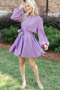 Do My Best Plum Striped Dress