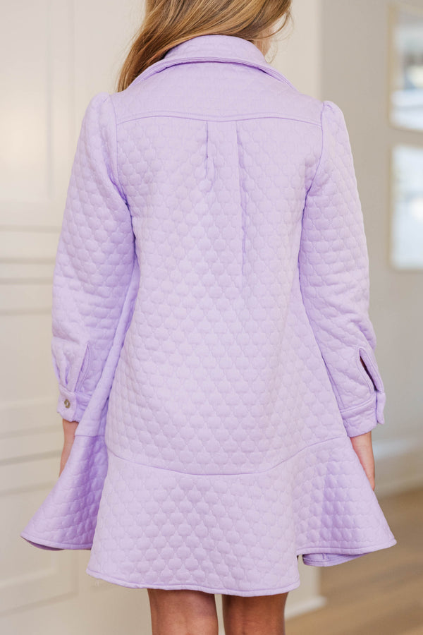 Girls: This Is The Day Lavender Quilted Dress