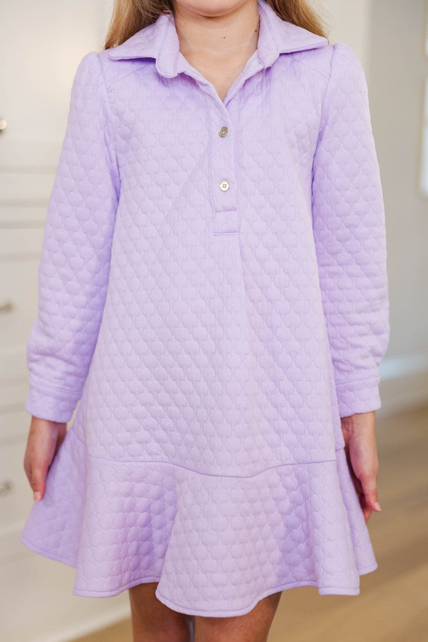 Girls: This Is The Day Lavender Quilted Dress