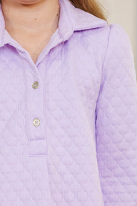 Girls: This Is The Day Lavender Quilted Dress