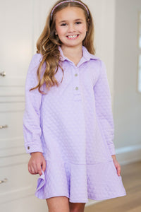 Girls: This Is The Day Lavender Quilted Dress
