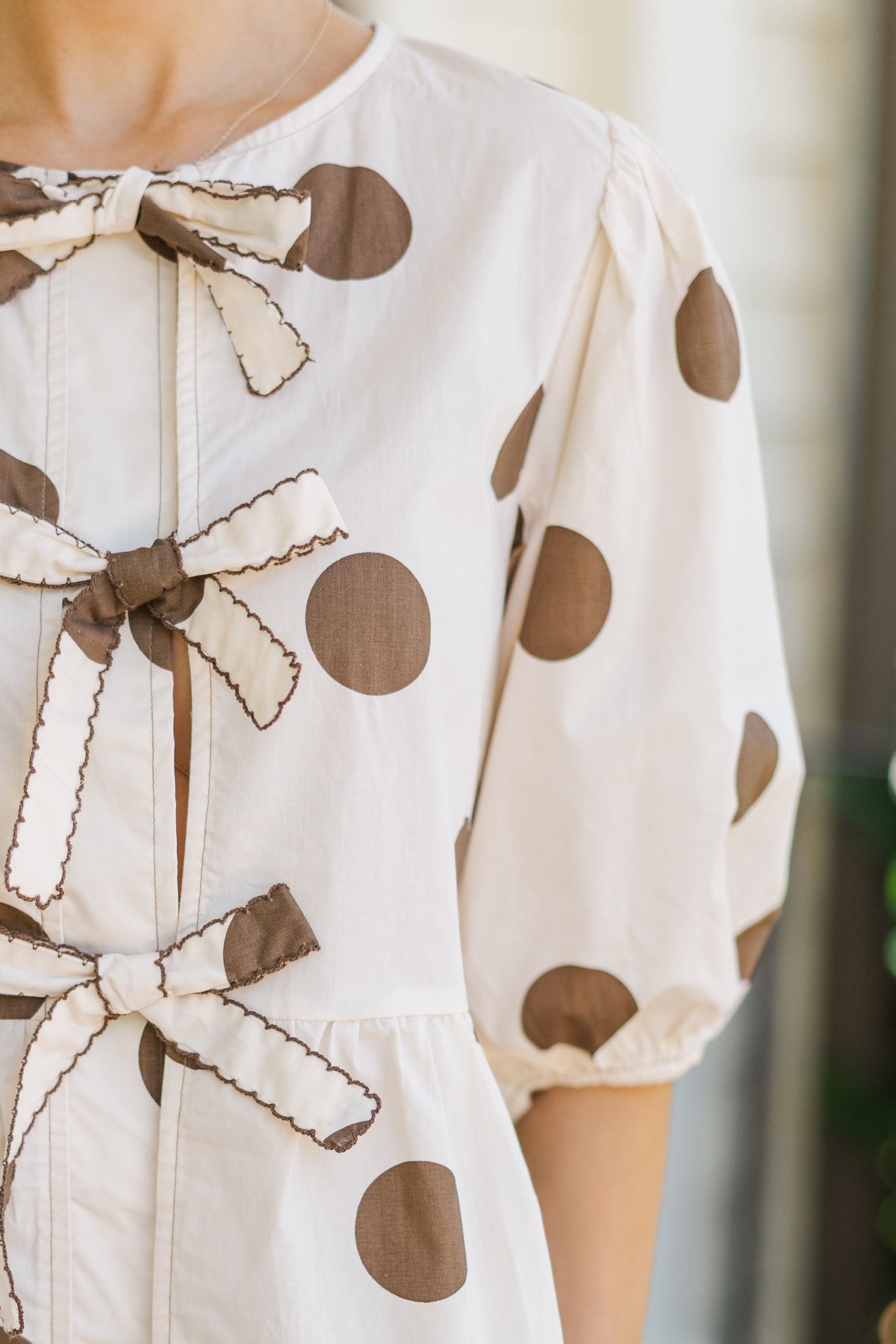 Lawn Pin Dot Blouse