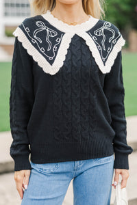 The Midnight Moon Black Sweater