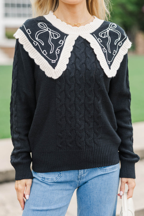 The Midnight Moon Black Sweater