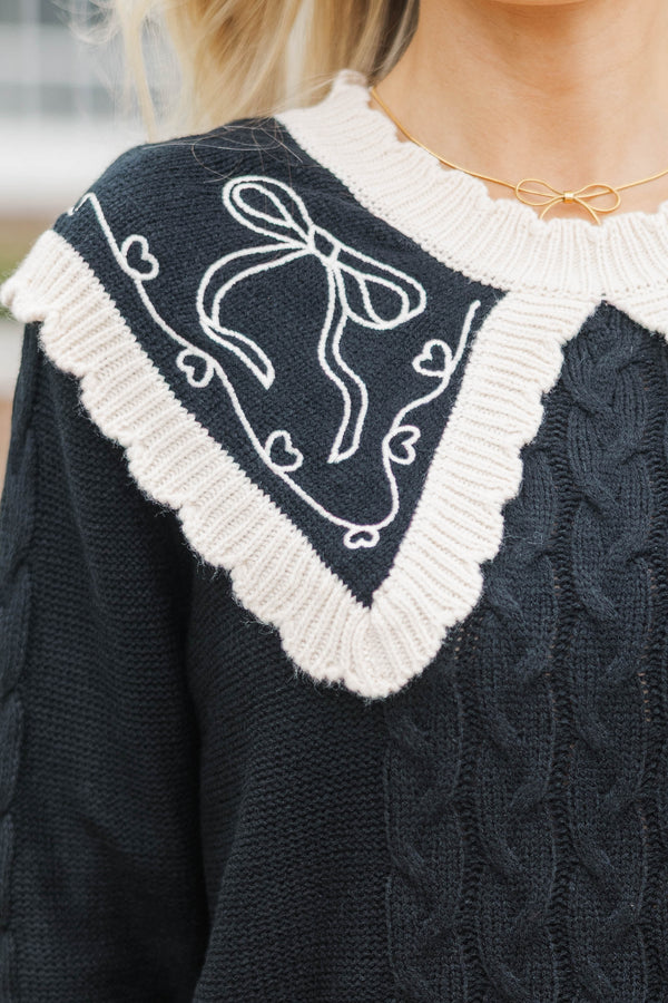 The Midnight Moon Black Sweater