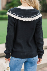 The Midnight Moon Black Sweater