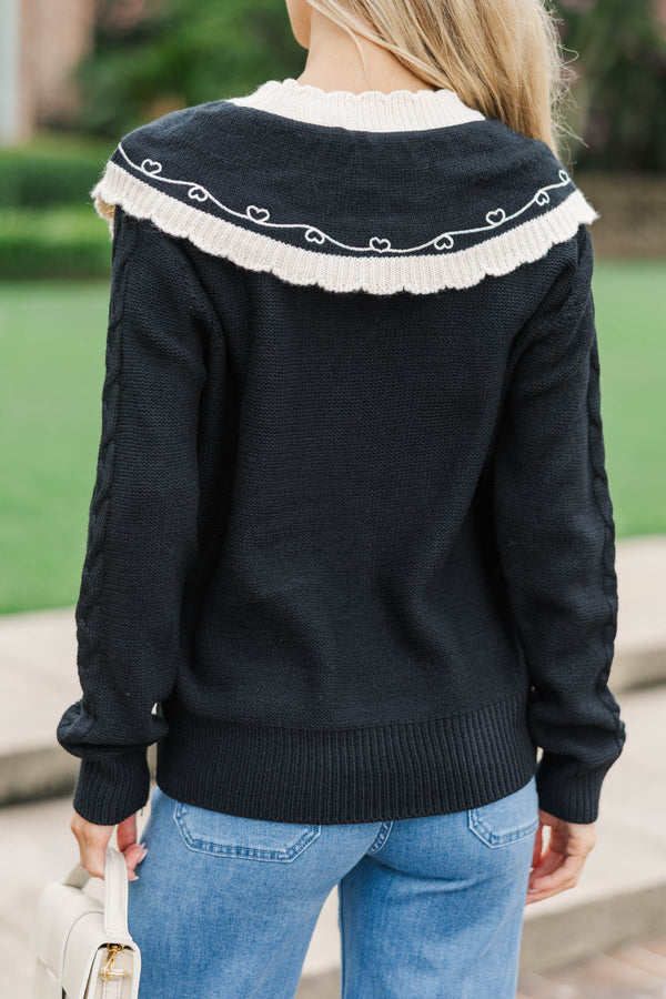 The Midnight Moon Black Sweater