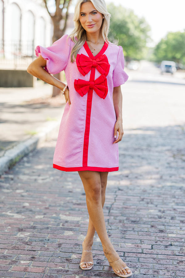 pink rush dress She's Pretty & She's Pink! #sisterhood #rush #dresses