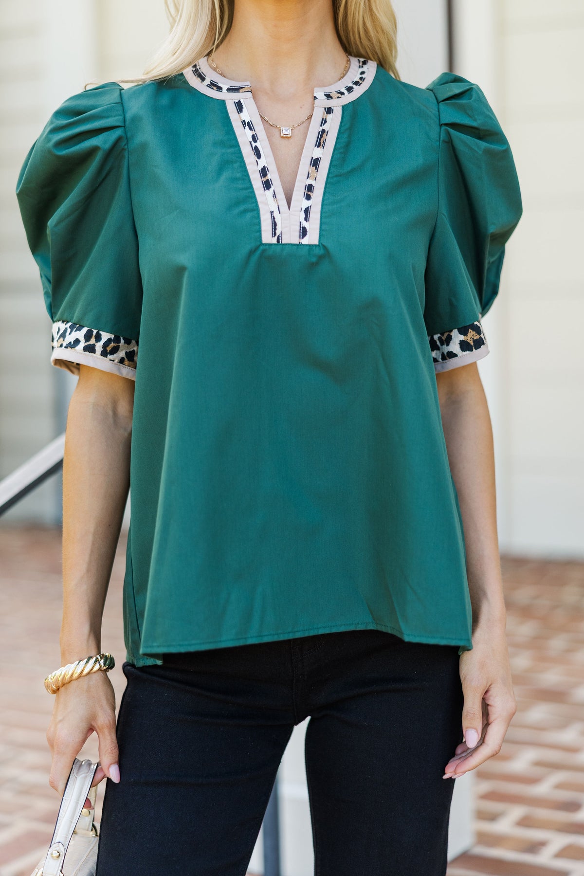 Wilder Than You Think Green Leopard Blouse Shop the Mint