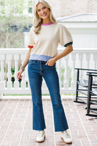 Hello Harvest Cream Sweater