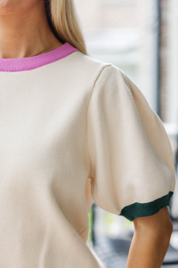 Hello Harvest Cream Sweater