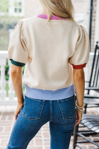 Hello Harvest Cream Sweater