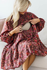 NURSING COLLECTION: Be Your Best Brown Babydoll Dress