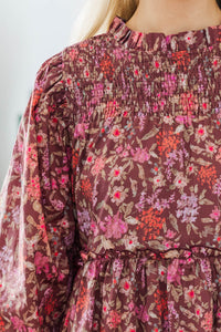 NURSING COLLECTION: Be Your Best Brown Babydoll Dress