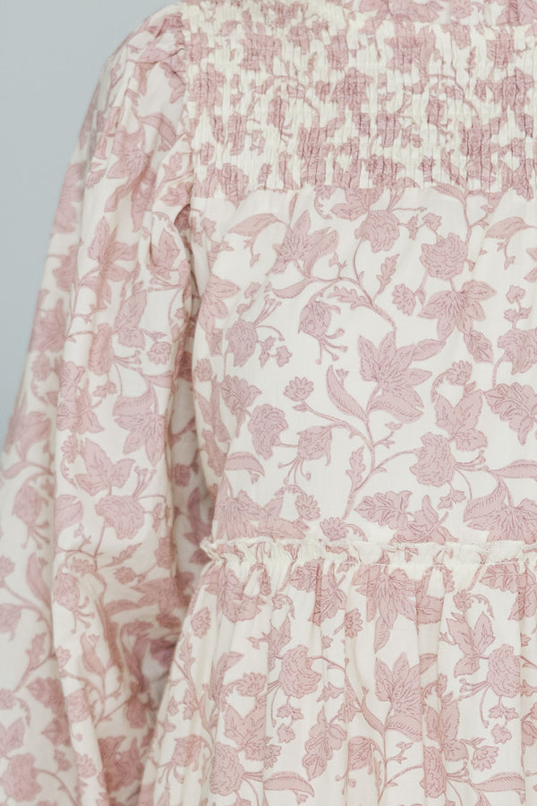 NURSING COLLECTION: Be Your Best Mauve Floral Babydoll Dress