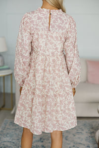 NURSING COLLECTION: Be Your Best Mauve Floral Babydoll Dress