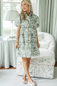 NURSING COLLECTION: Little Memories Olive Toile Dress