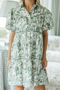 NURSING COLLECTION: Little Memories Olive Toile Dress