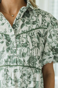 NURSING COLLECTION: Little Memories Olive Toile Dress